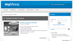 Web üzerinden mesajlaşma portalı